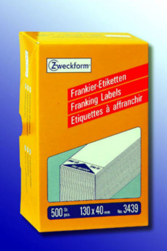 Frankeringsetiket Avery enkelt 130 x 40