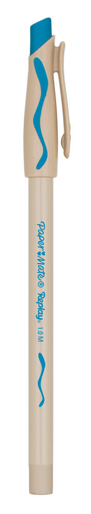 Kuglepen Papermate replay visk-ud blå 1,0mm