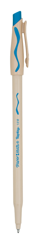 Kuglepen Papermate replay visk-ud blå 1,0mm