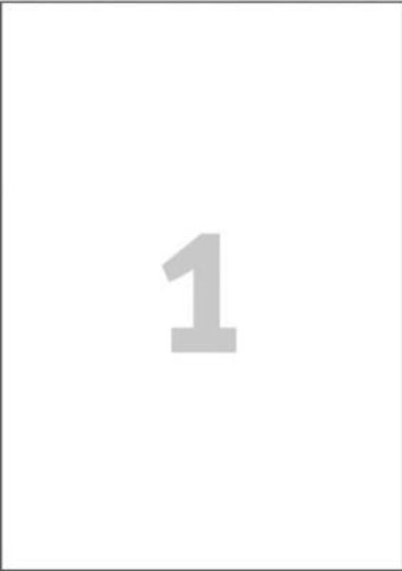 Etiketter ilc 210 x 297 mm /100 ark