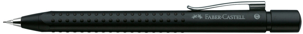 Pencil 0,7 grip Faber-Castell metallic sort