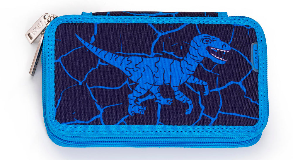 Penalhus Jeva twozip monster m/indhold