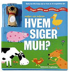 Hvem siger muh? - papbog med magnetisk hundehvalp
