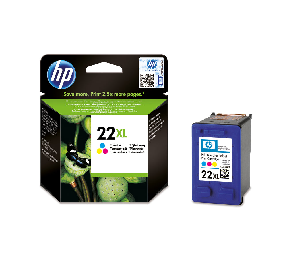 Blæk HP c9352ce (no.22) xl colour