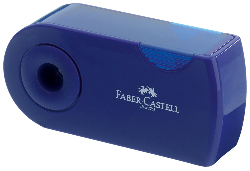 Faber-Castell blyantspidser sleeve mini rød/blå