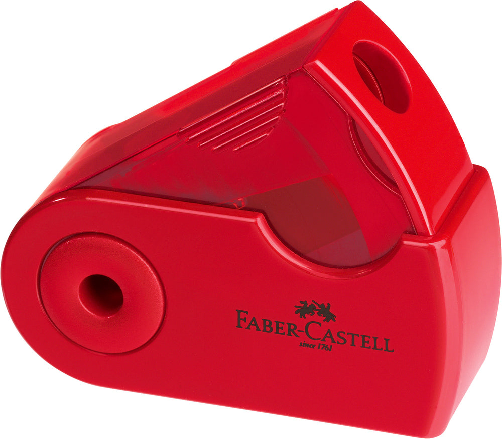 Faber-Castell blyantspidser sleeve mini rød/blå