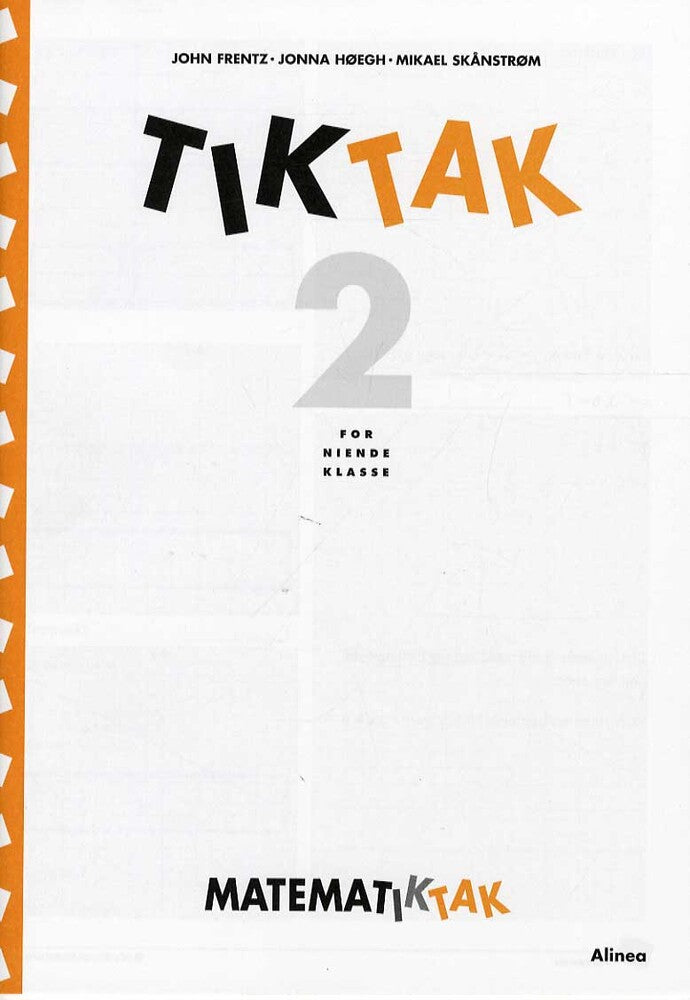 Matematik-Tak 9.kl. Tik-Tak 2