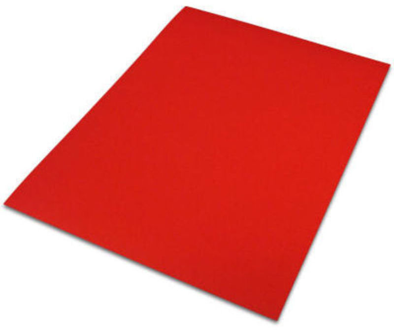 KARTON 190G RØD 42X60 100 ARK PR PAK