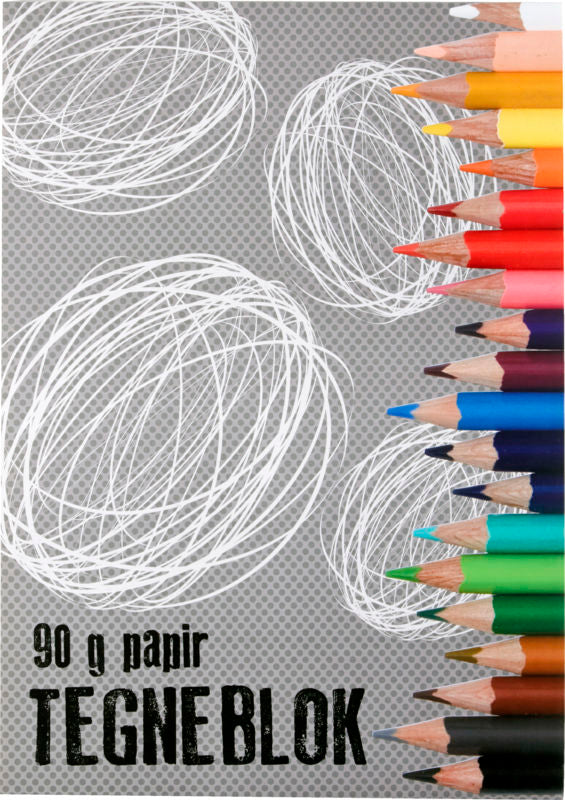 D2 Tegneblok A4 50 sider 90 gr