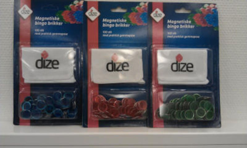 MAGNETISKE BINGO BRIKKER - 100 STK DIZE