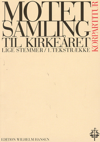 Motetsaml. til kirkeåret- korpartitur