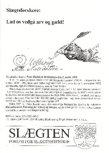 Slægtsforskere: Lad os vedgå arv og gæld!