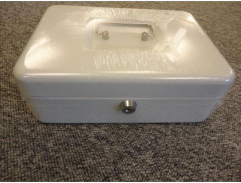 Pengekasse hvid 25 x 18 x 7,5 cm