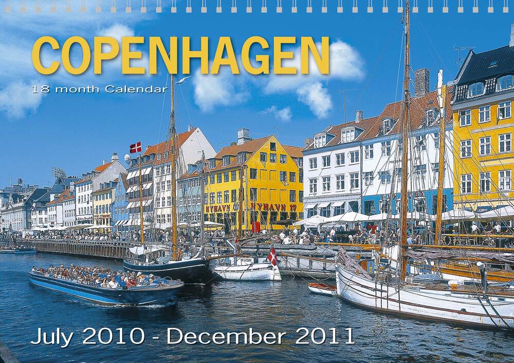 Copenhagen Calendar 2010-2011, 18 month - Nyhavn