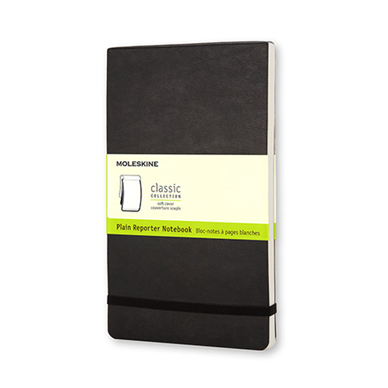 Notesblok reporter Moleskine pocket sort m/blanke ark soft