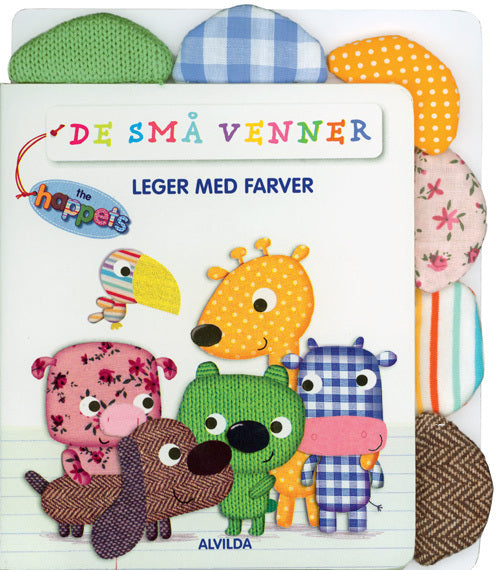 De små venner leger med farver