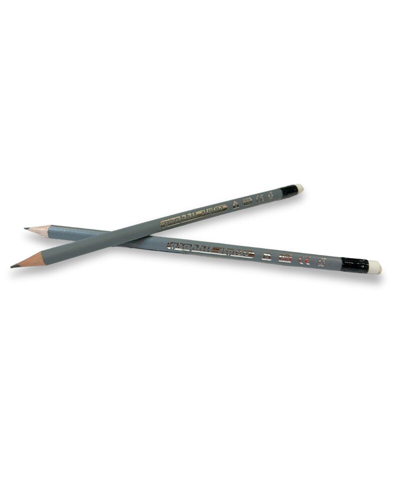 Blyant Graphit Stylus soft grip grå 12 stk