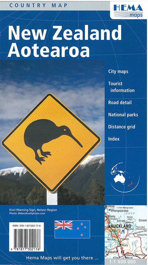 New Zealand Aotearoa Country Map