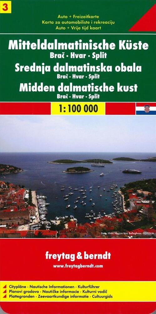 Mitteldalmatinische Küste: Brac Hvar Split