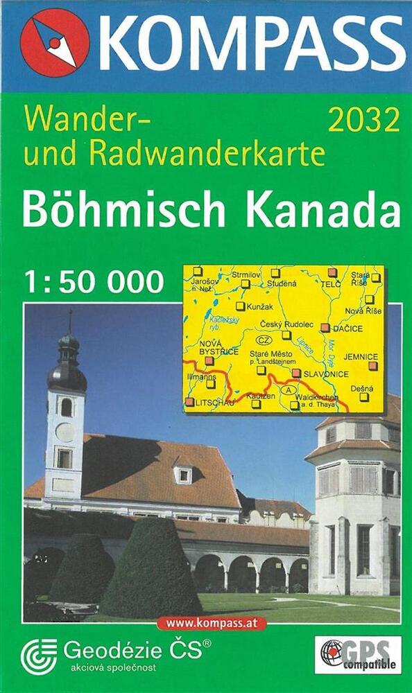 Böhmisch Kanada, Kompass Wander- und Radwanderkarte 2032