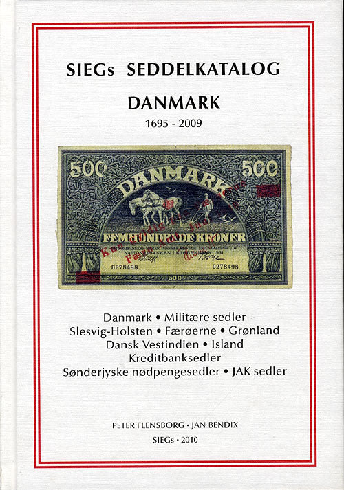 Siegs seddelkatalog Danmark 1695-2009