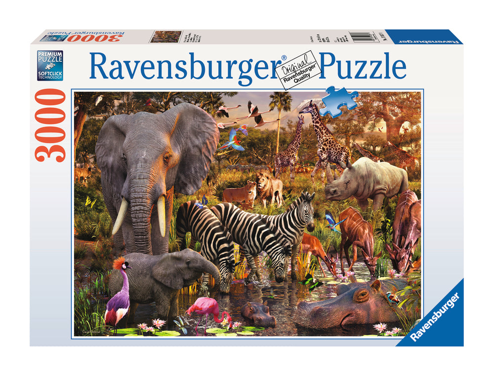 Puslespil african animals 3000 brikker