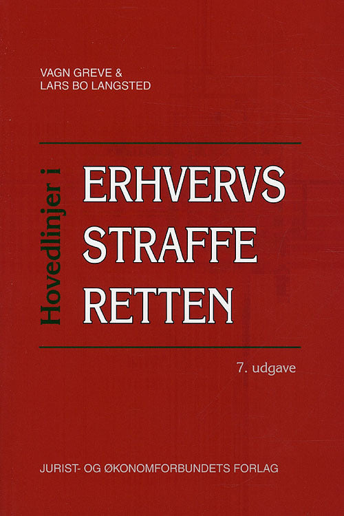 Hovedlinjer i erhvervsstrafferetten