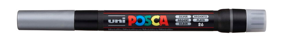 Paintmarker Uni POSCA pcf-350 sølv brush
