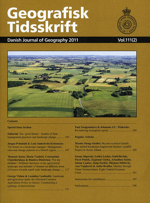 Geografisk Tidsskrift 2011 Vol. 111-2