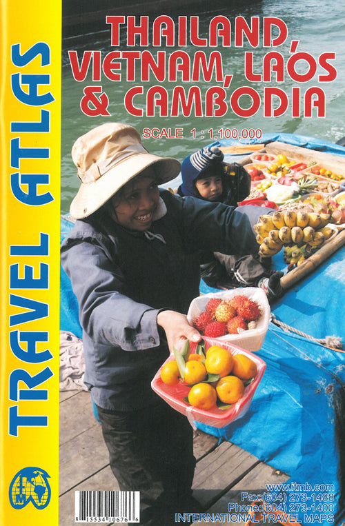 Thailand, Vietnam, Laos & Cambodia Travel Atlas
