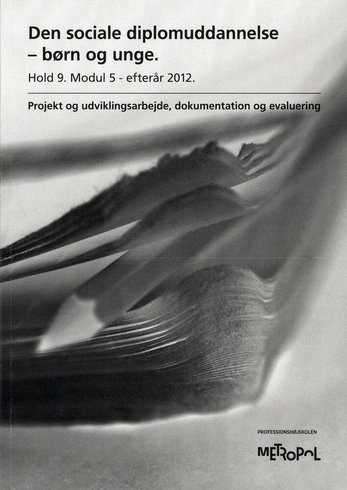Den sociale diplomuddannelse - børn og unge. Hold 9, modul 5, efterår 2012
