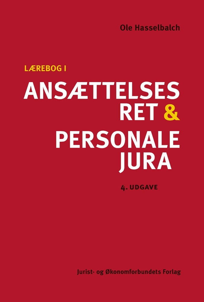 Lærebog i ansættelsesret og personalejura