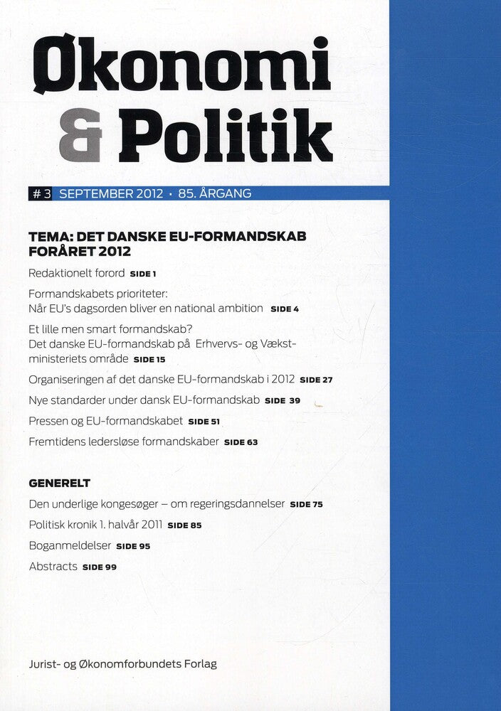 Økonomi og Politik 3-2012