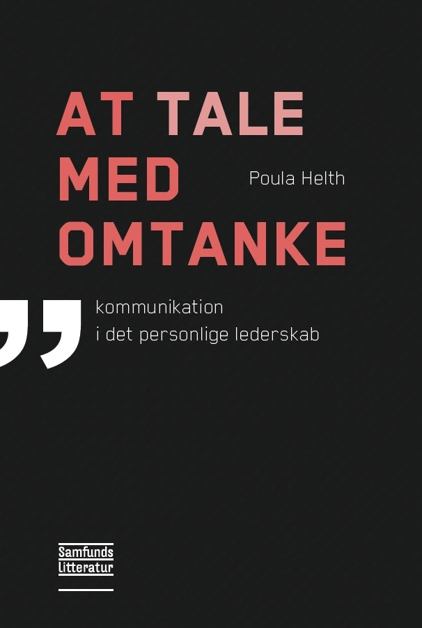 At tale med omtanke