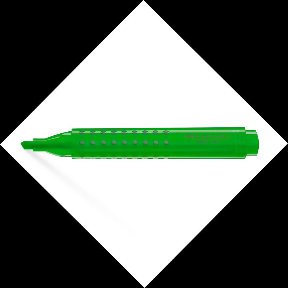 Tekstmarker grip 2001 Faber-Castell grøn