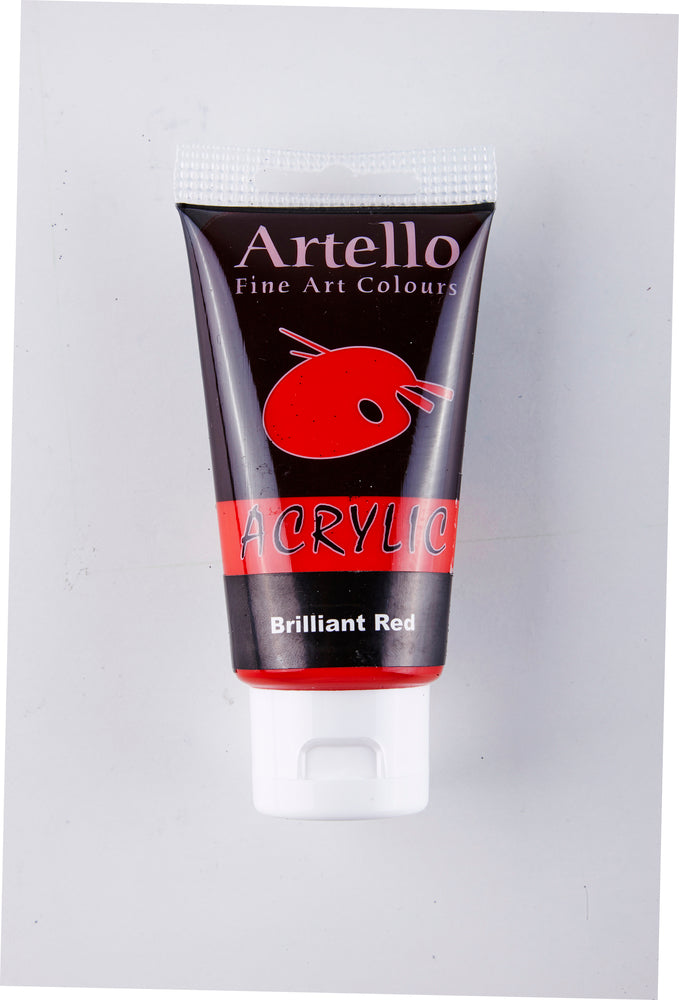 Akrylmaling Artello rød brilliant 75ml