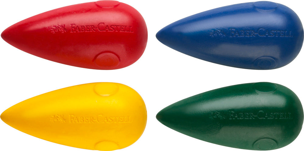Børnekridt Faber-Castell 4 ass farver