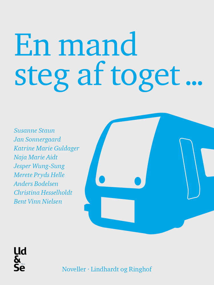 En mand steg af toget -