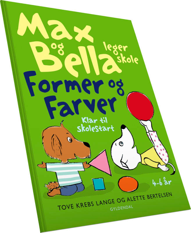 Max og Bella leger skole. Former og farver
