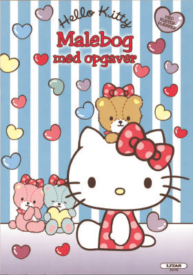 MALEBOG HELLO KITTY MED OPGAVER