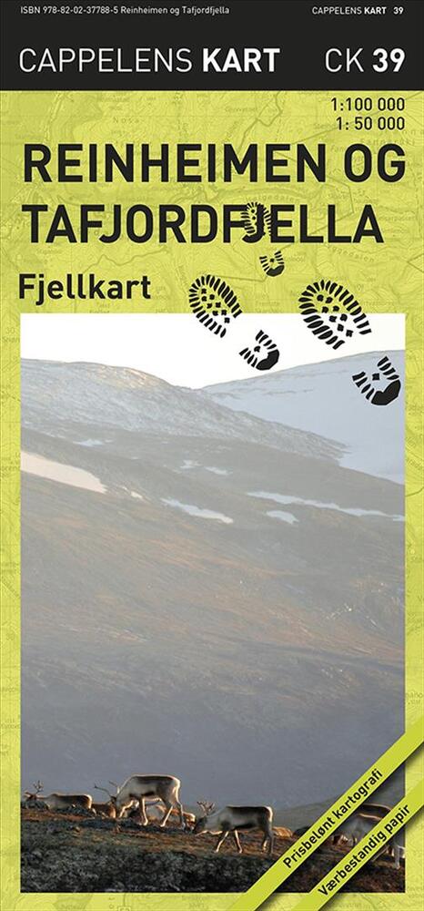 Reinheimen og Tafjordfjella fjellkart