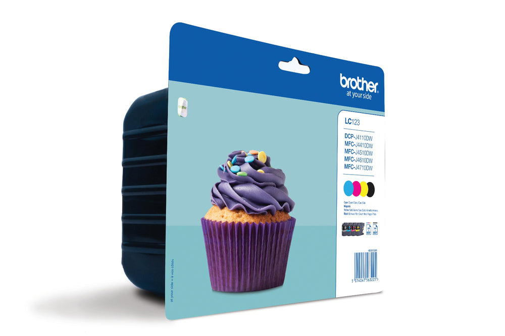 Brother LC-123 bk ink cartridge valuepack printerpatron