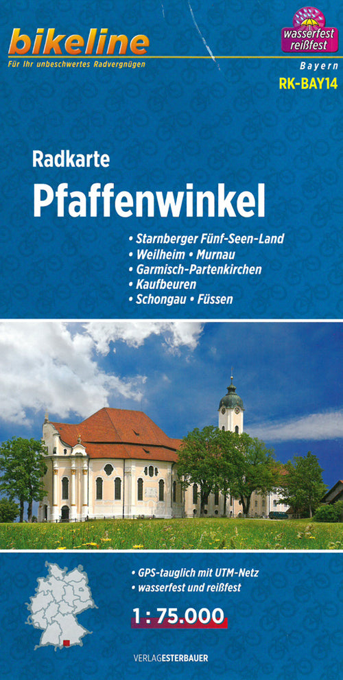 Pfaffenwinkel, Bikeline Radkarte