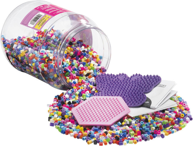 Hama perler 7000stk +2ass stiftplader