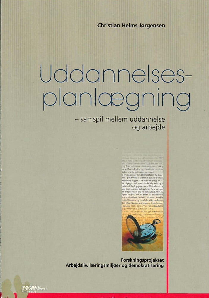 Uddannelsesplanlægning - samspil mellem uddannelse og arbejde