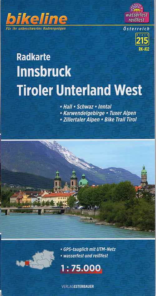 Innsbruck, Tiroler Unterland West : Hall, Schwaz, Inntal, Karwendelgebirge, Tuxer Alpen, Zillertaler Alpen, Trail Tirol