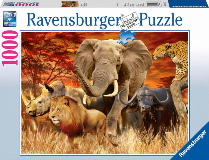 RAVENSBURGER THE BIG FIVE 1000 BRIKKER