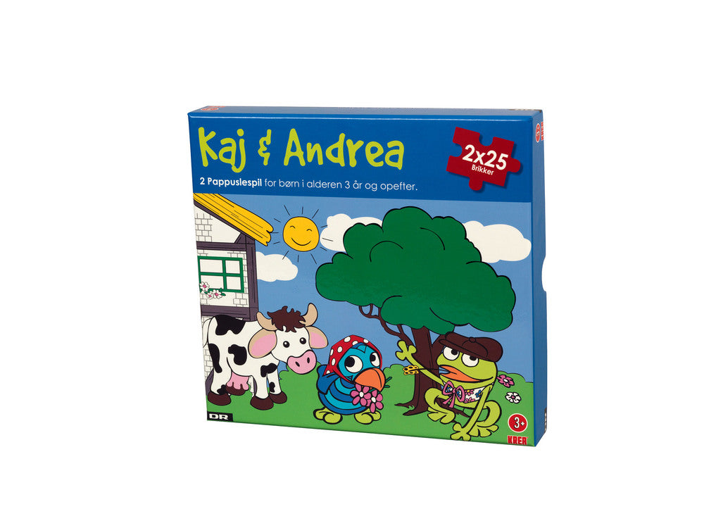Puslespil Kaj og Andrea 2x25 brikker