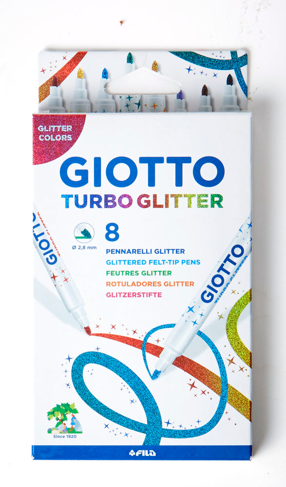 TUSSER GLITTER GIOTTO ASS. FARVER 8 STK.