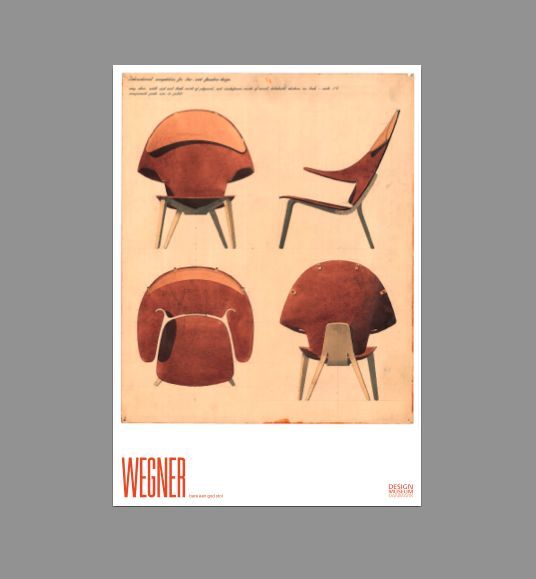 WEGNER Postkort - Konkurrenceforslag Museum of Modern Art (10 stk. pr. pakke)